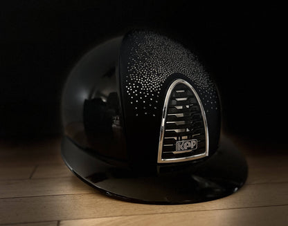 CROMO 2.0 Helmet Black Polish Chamois silver POLO visor - KEP ITALIA