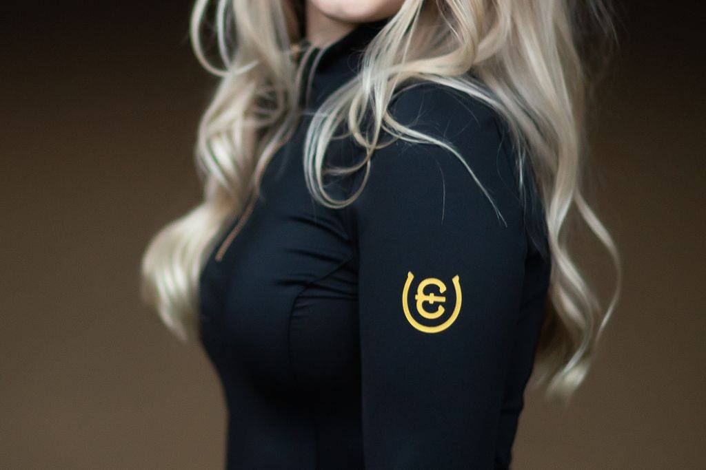 Top manches longues Air Breeze Black Gold - Equestrian Stockholm