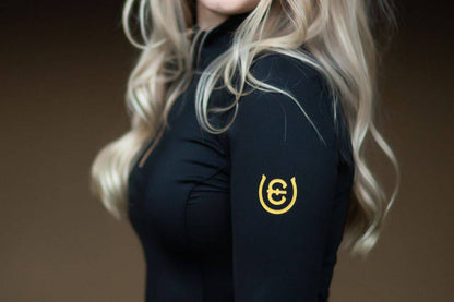 Top manches longues Air Breeze Black Gold - Equestrian Stockholm