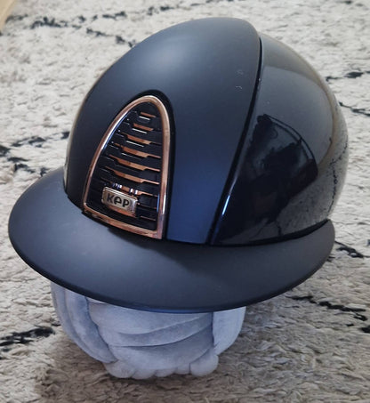 CROMO 2.0 Polish Blue Rose Gold POLO visor helmet - KEP ITALIA