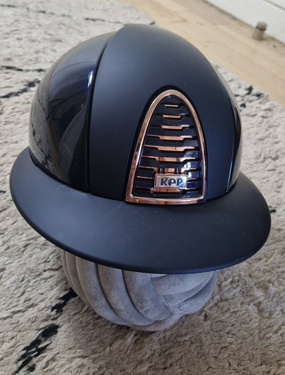 CROMO 2.0 Polish Blue Rose Gold POLO visor helmet - KEP ITALIA
