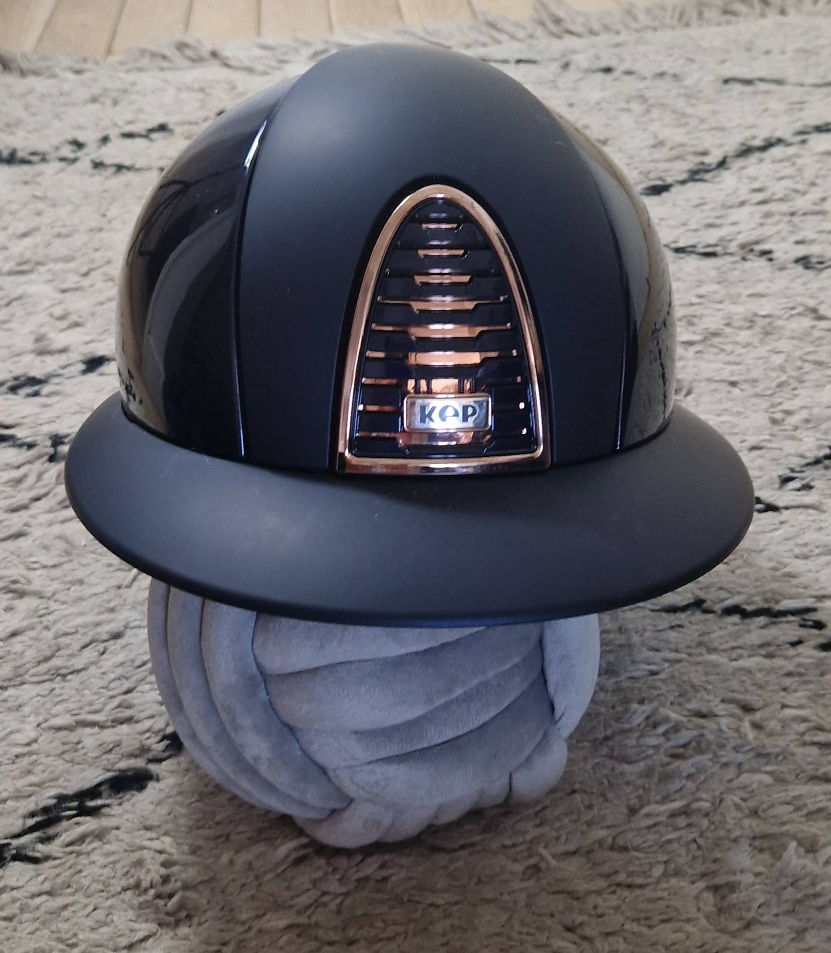 CROMO 2.0 Polish Blue Rose Gold POLO visor helmet - KEP ITALIA