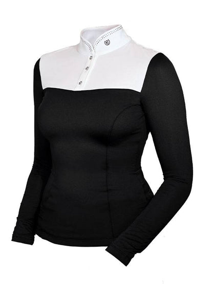 Polo de concours manches longues Revenew Black Edition - Equestrian Stockholm