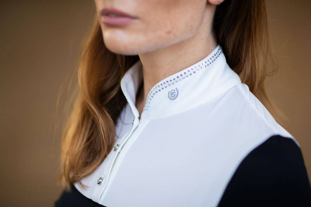 Polo de concours manches longues Revenew Black Edition - Equestrian Stockholm