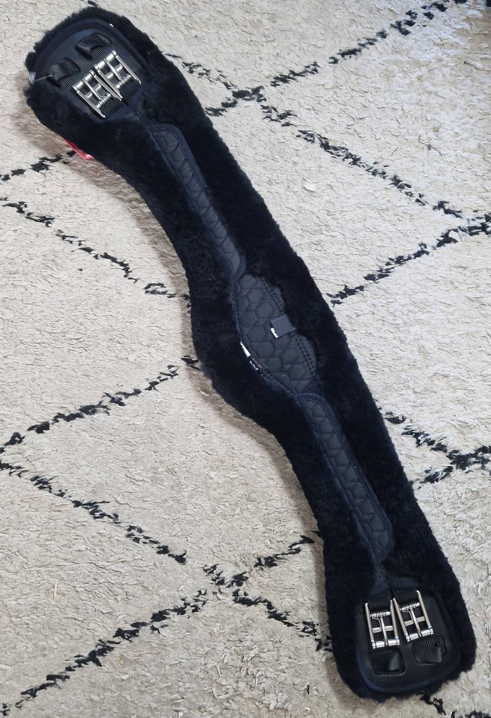 Sangle courte (tissu) Noir mouton noir DEMI-LUNE - MATTES