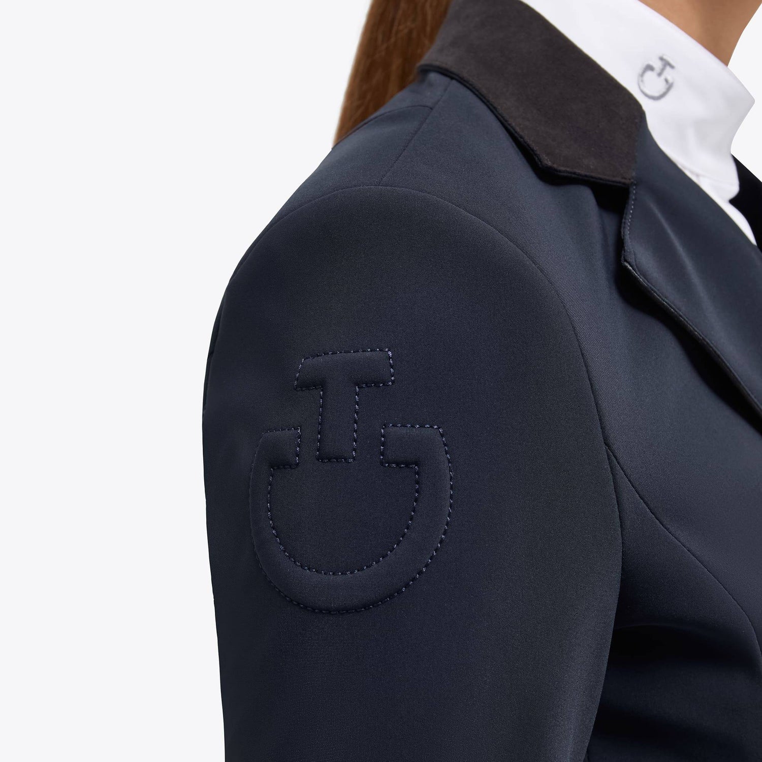 Navy Blue Grand Prix competition jacket with zip - Cavalleria Toscana