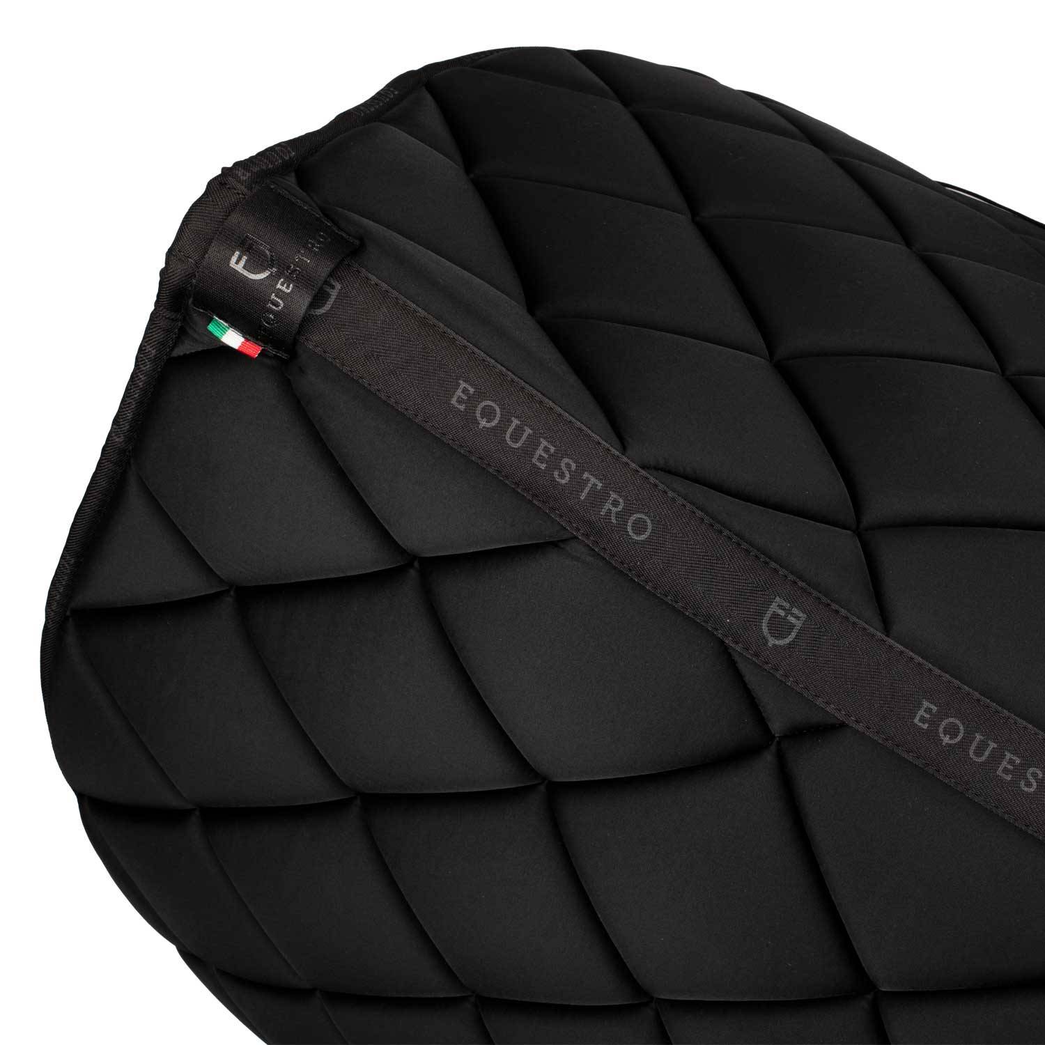 Black rhinestone logo saddle pad - EQUESTRO