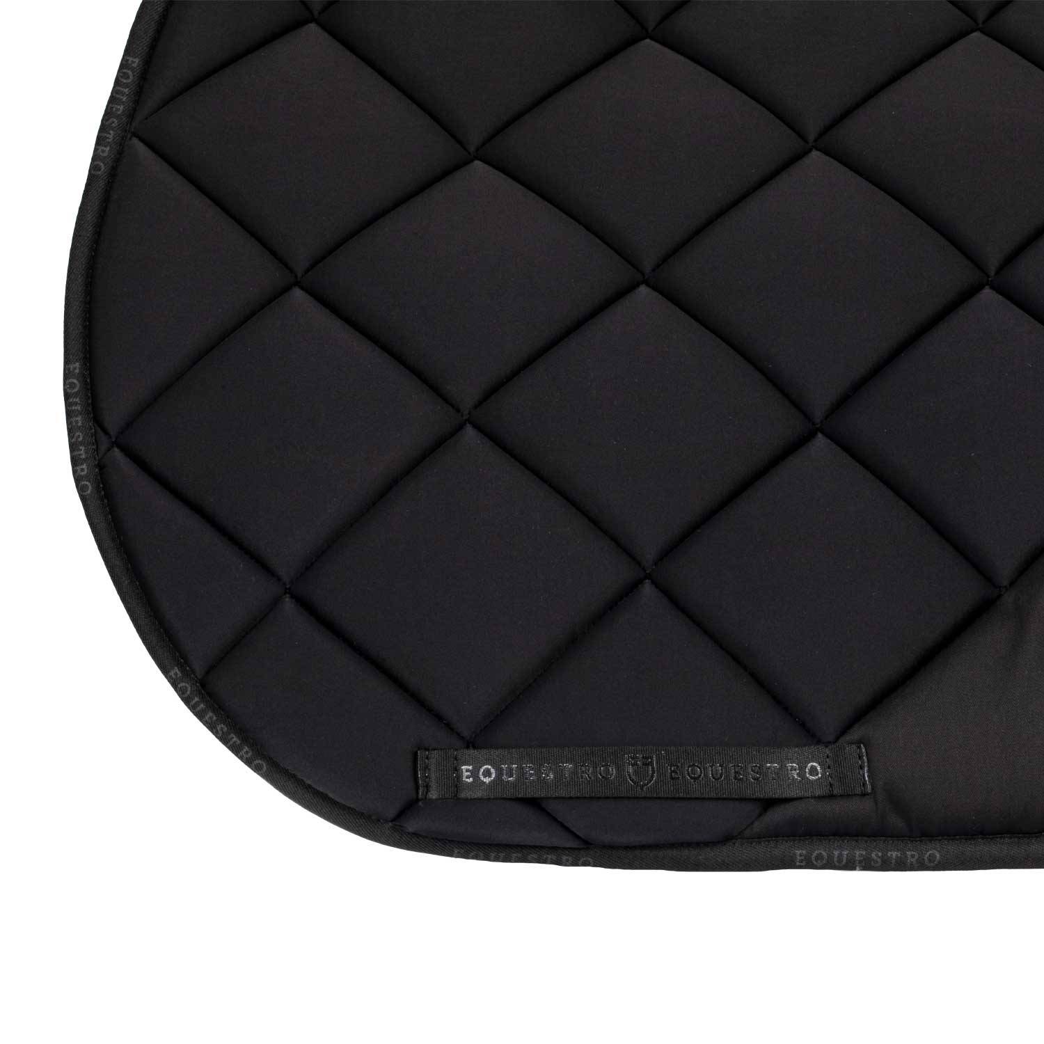 Black rhinestone logo saddle pad - EQUESTRO