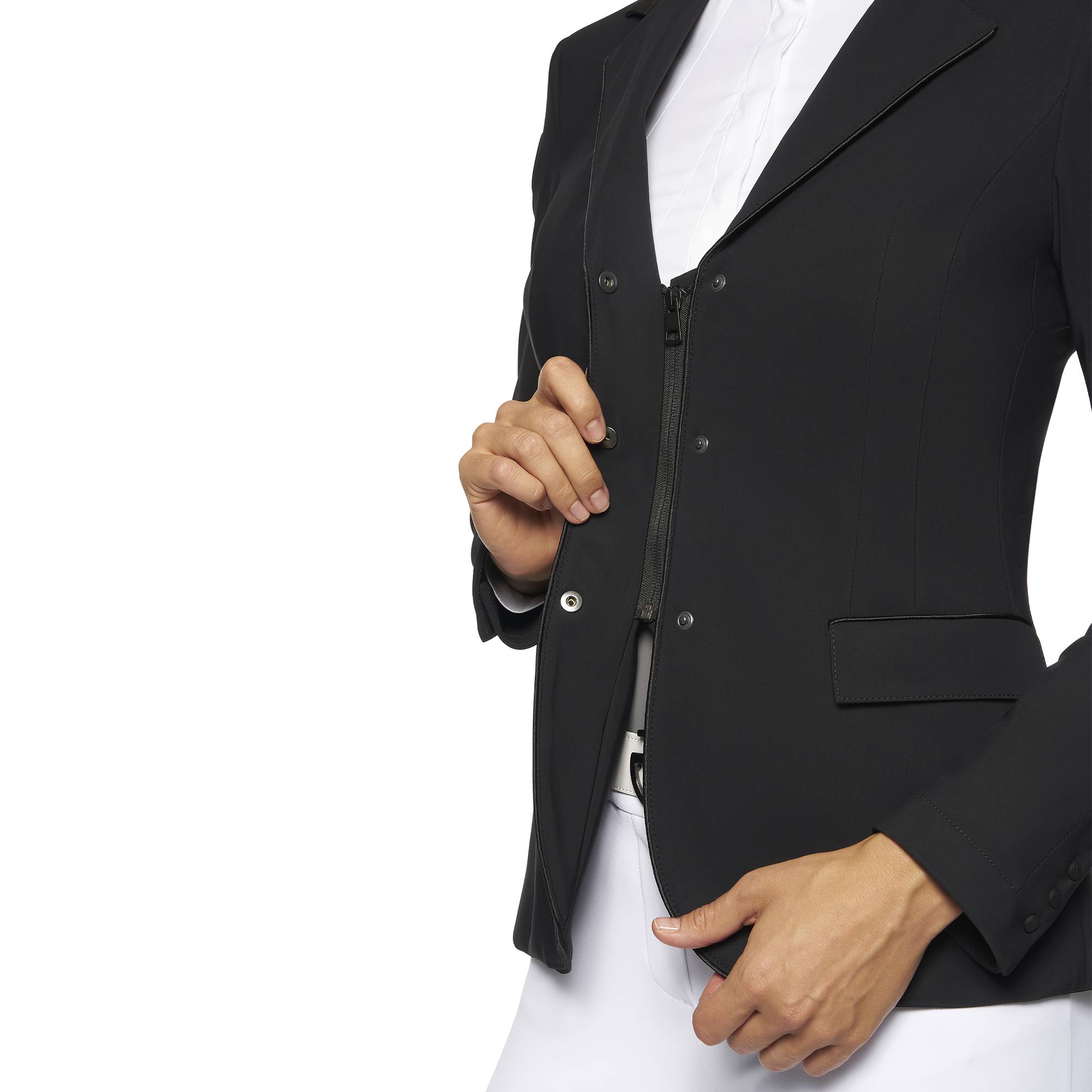 Navy Blue Grand Prix competition jacket with zip - Cavalleria Toscana
