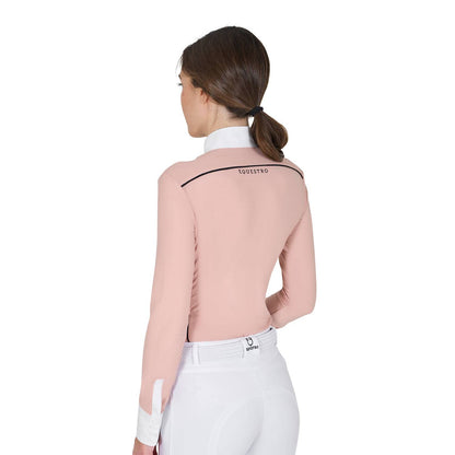 Long sleeve technical slim fit competition polo shirt - EQUESTRO