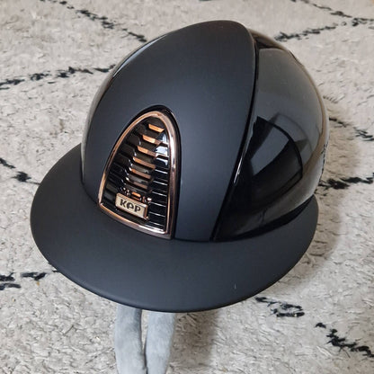CROMO 2.0 Polish Black Rose Gold POLO visor helmet - KEP