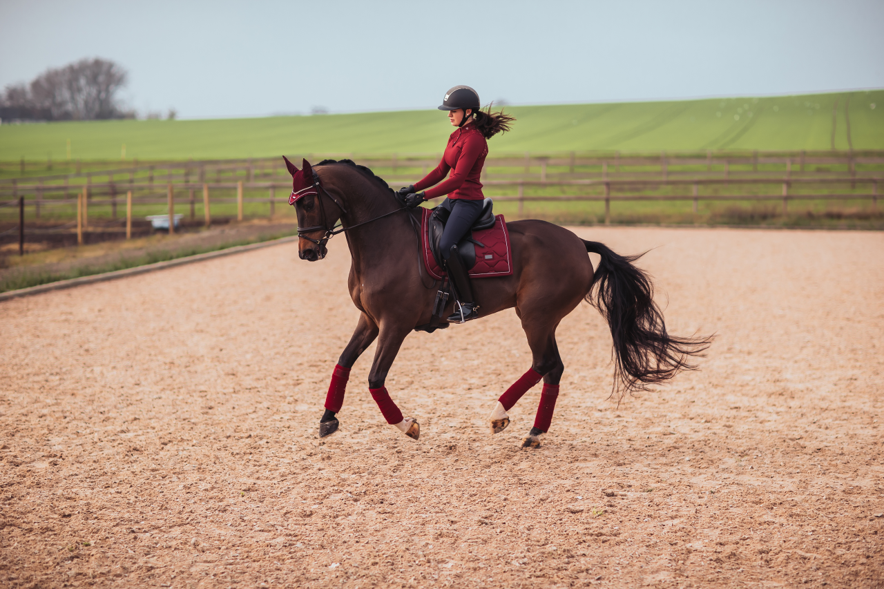 Tapis de selle Bordeaux - Equestrian Stockholm