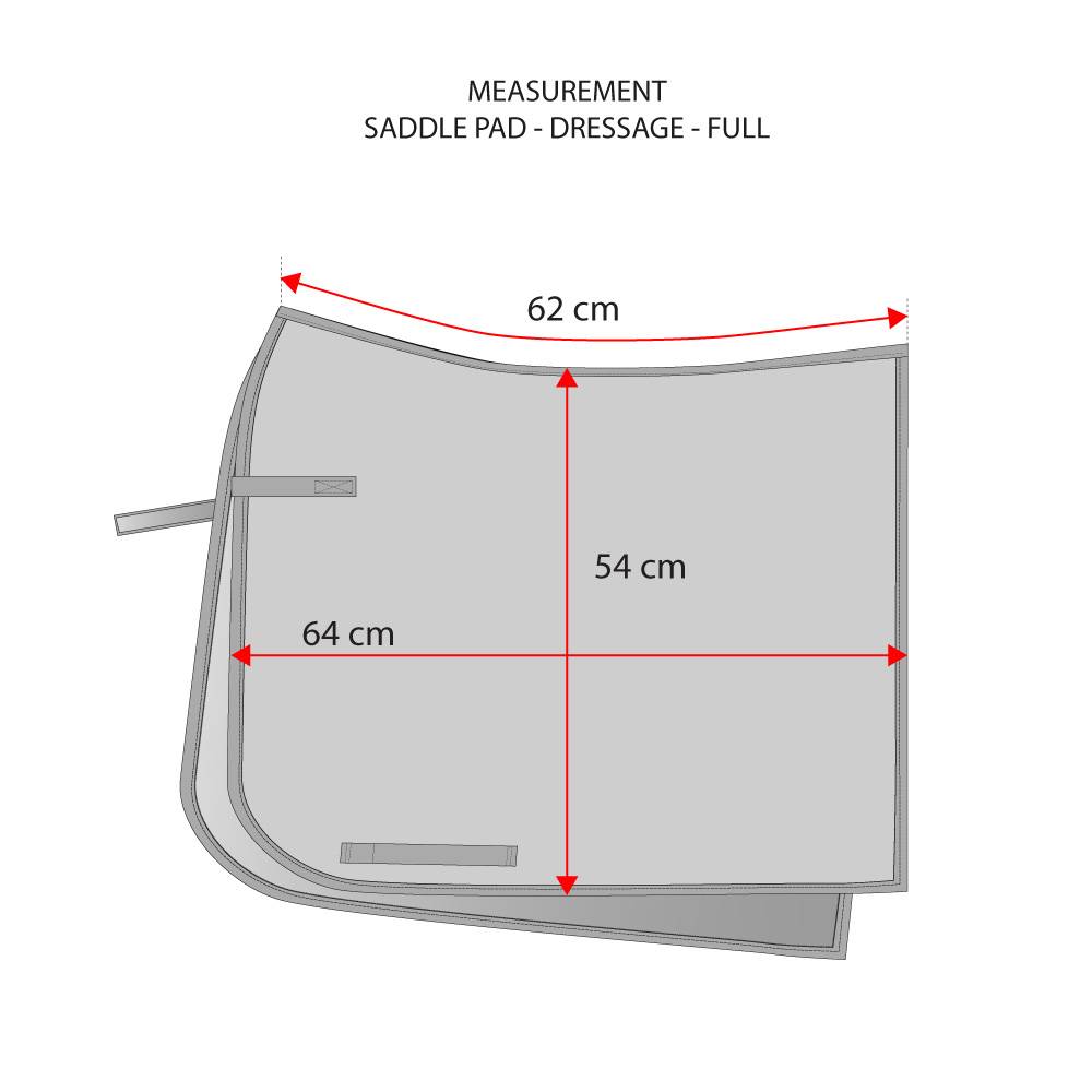 White Perfection Gold saddle pad - Equestrian Stockholm 