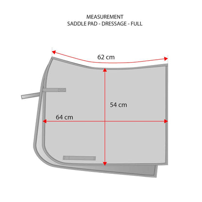 White Perfection Gold saddle pad - Equestrian Stockholm 