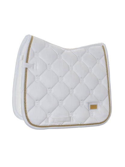 White Perfection Gold saddle pad - Equestrian Stockholm 