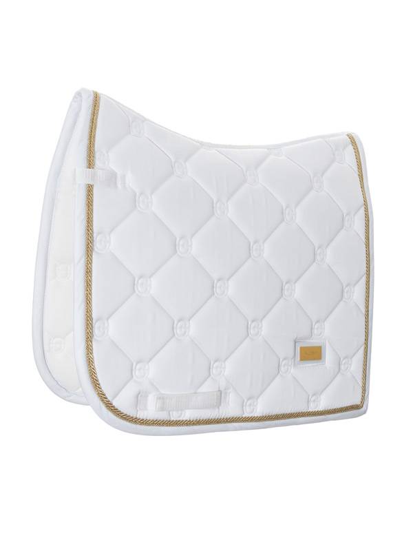 White Perfection Gold saddle pad - Equestrian Stockholm 