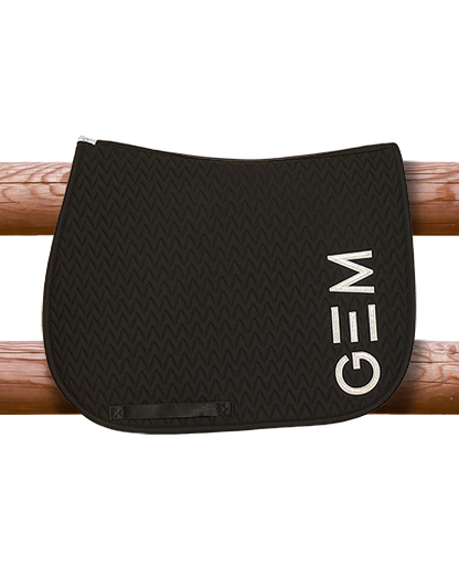 Tapis de selle TEN Noir argent MIXTE - GEM