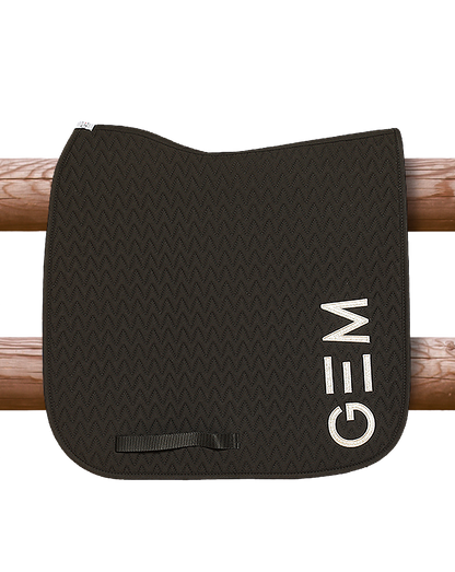 Tapis de selle TEN Noir argent MIXTE - GEM