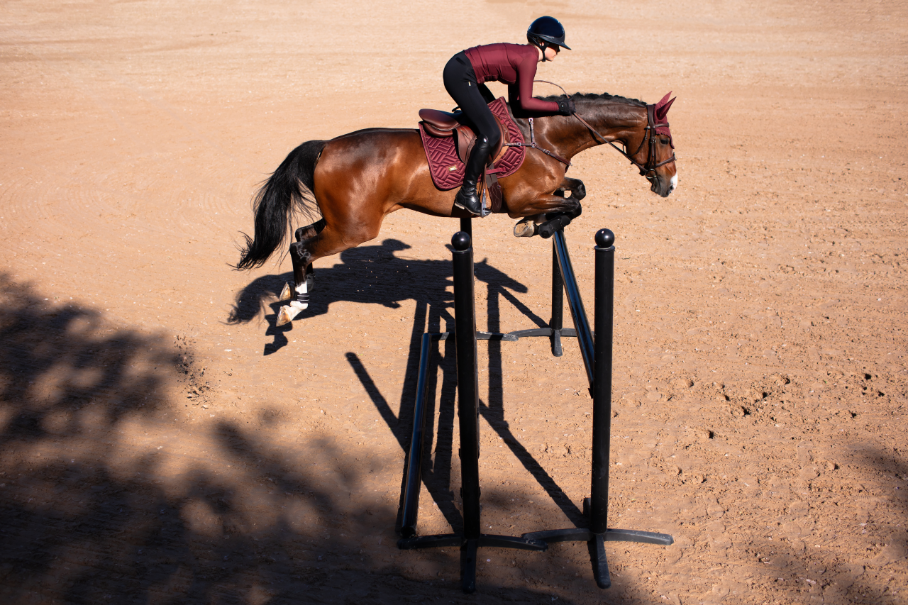Tapis de selle Modern New Maroon - Equestrian Stockholm