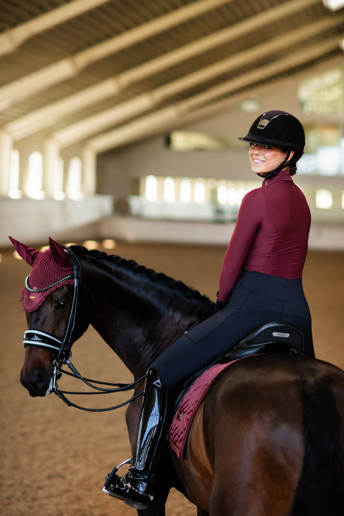 Tapis de selle Modern New Maroon - Equestrian Stockholm