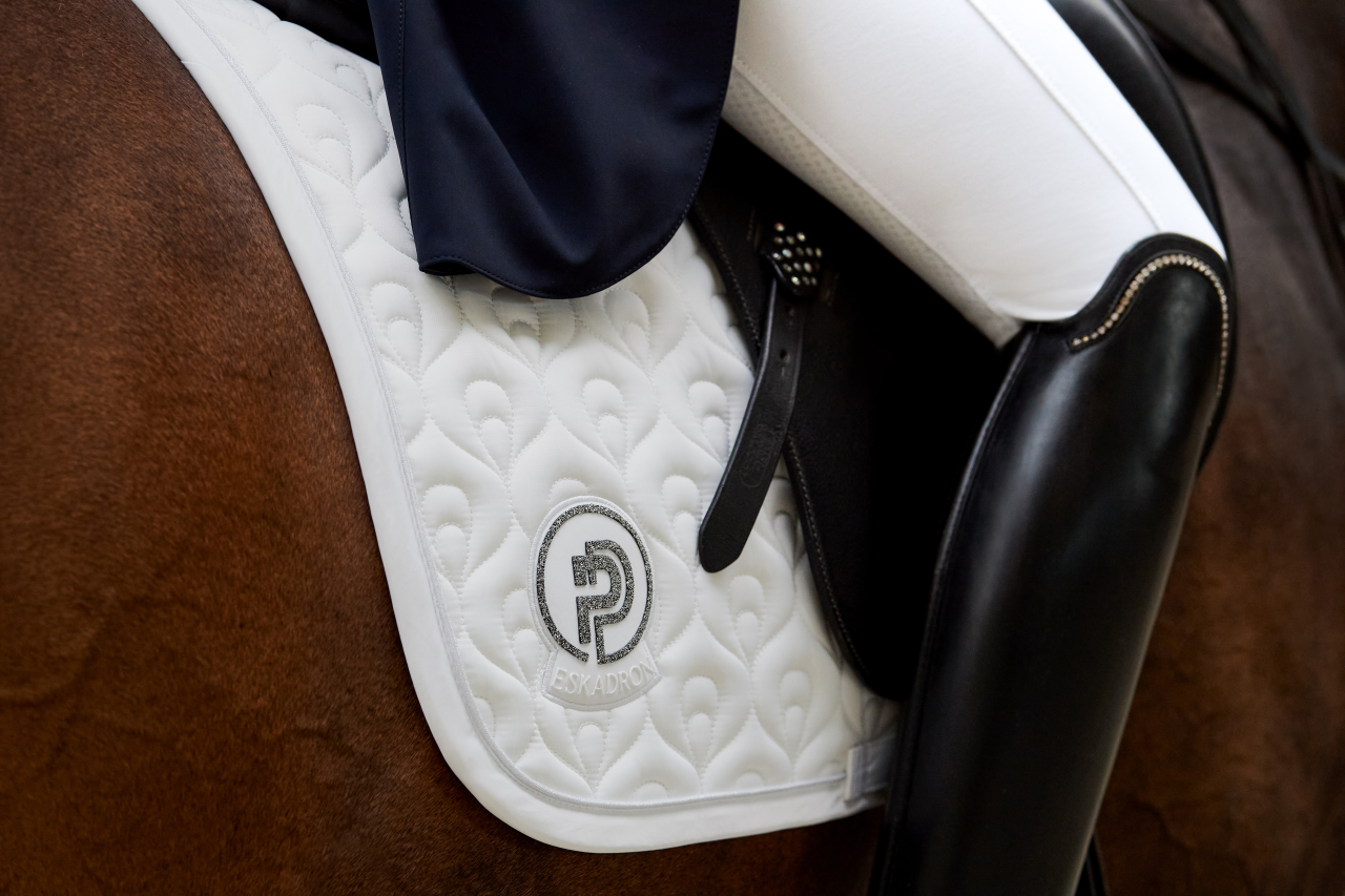 HighGloss Peacock Platinum Pure saddle pad - Eskadron