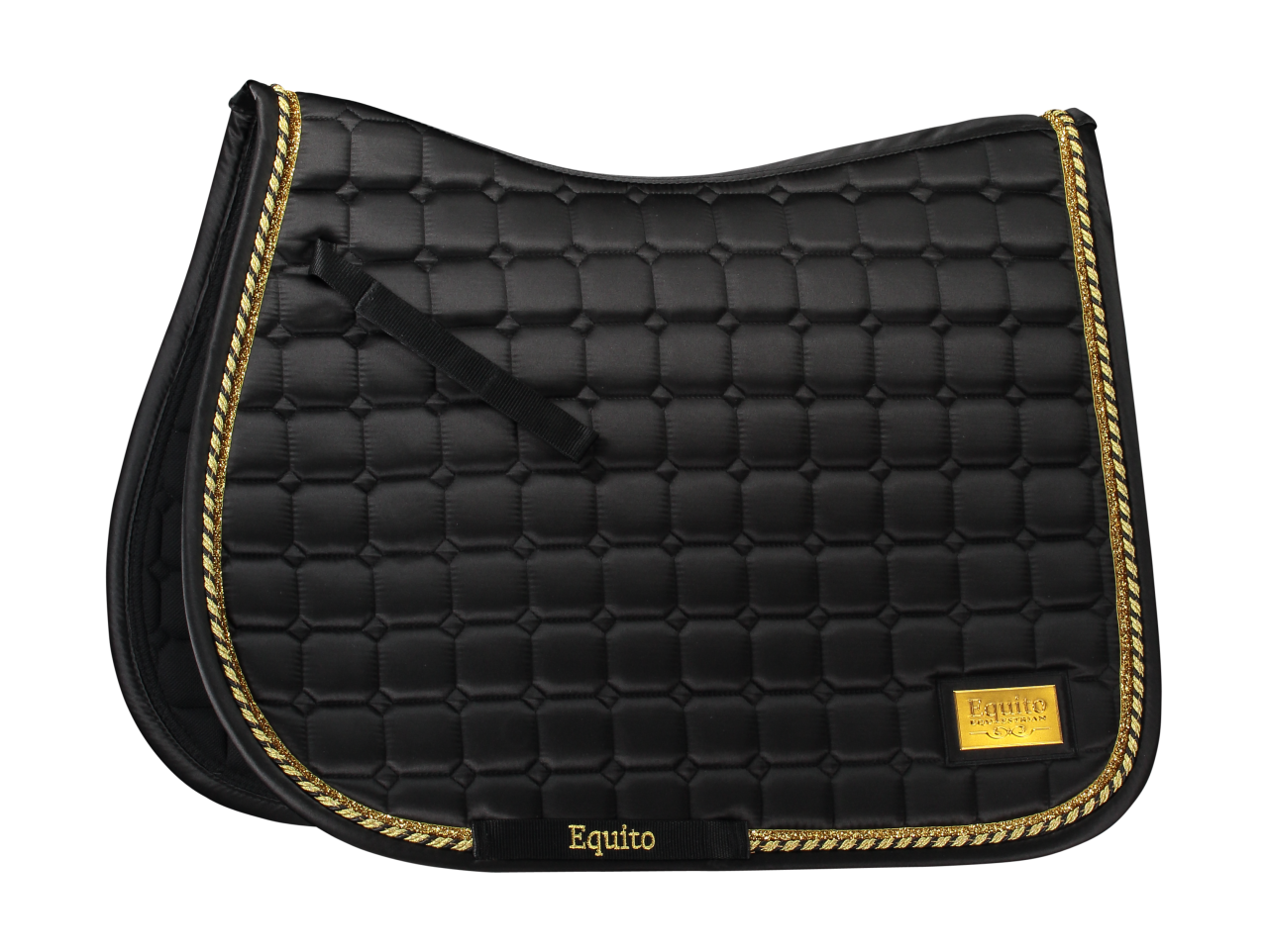 Tapis de selle Noir/Or - EQUITO