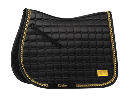 Tapis de selle Noir/Or - EQUITO