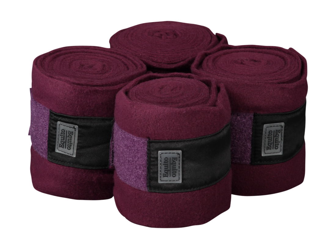Plum fleece strips - Plum/Rose Gold - Equito