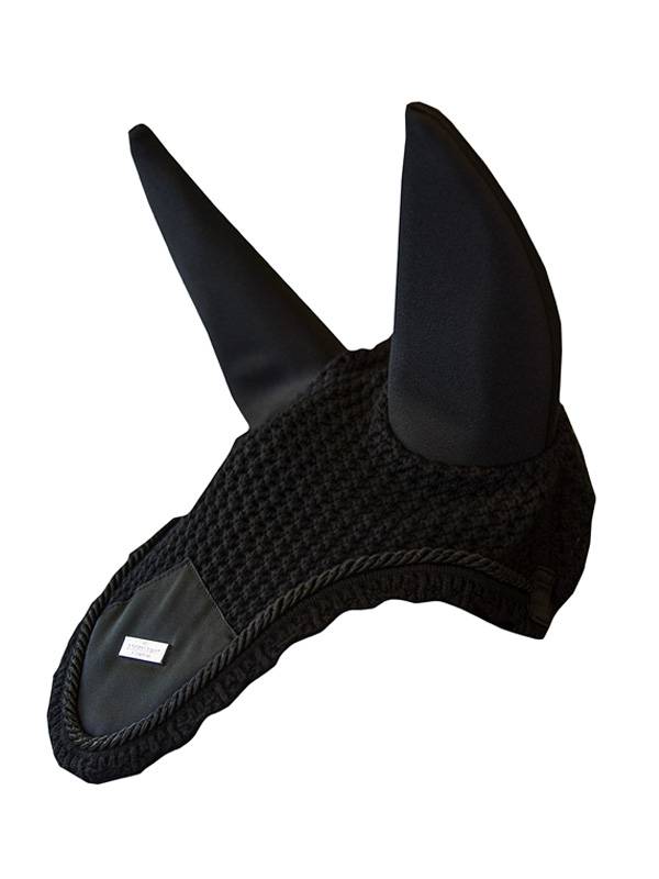 Anti-noise Padded Fly Hat Black - Equestrian Stockholm