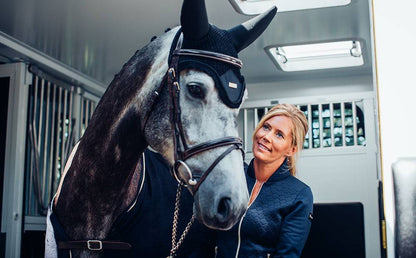 Anti-noise Padded Fly Hat Black - Equestrian Stockholm