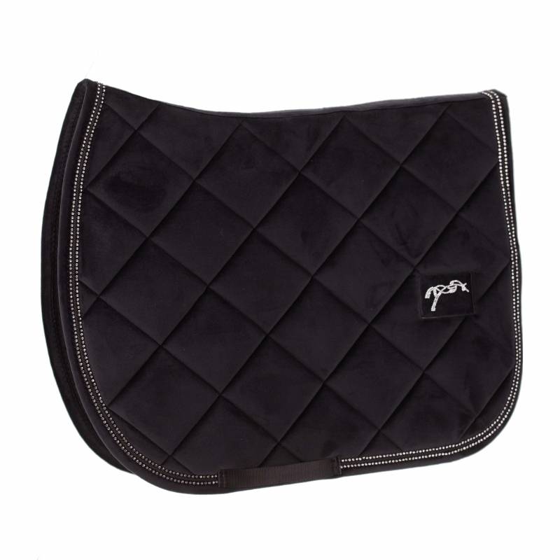 Tapis de selle New Strass noir - PENELOPE COLLECTION