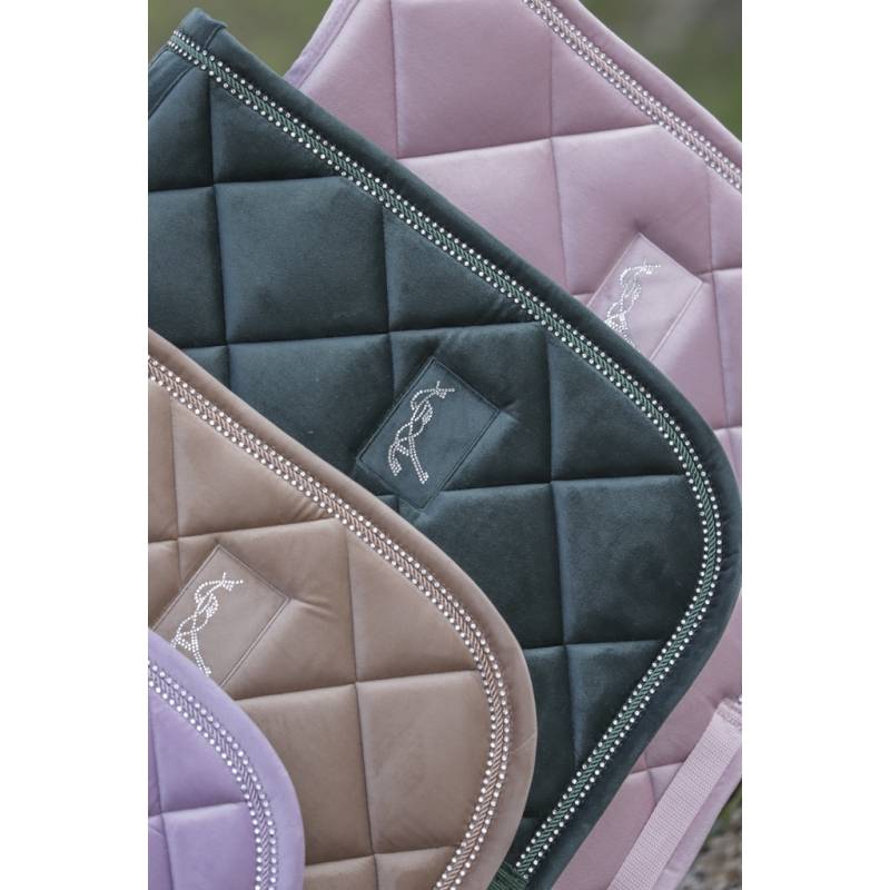 New Strass saddle pad dark green - PENELOPE COLLECTION