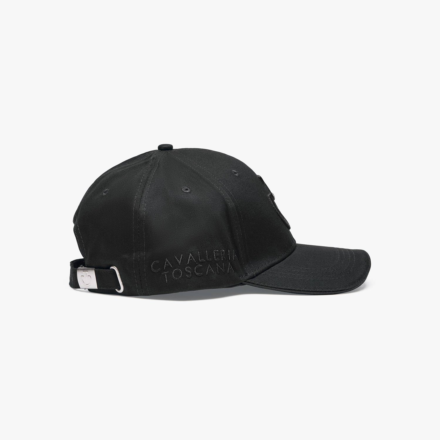 Black embroidered cap - Cavalleria Toscana