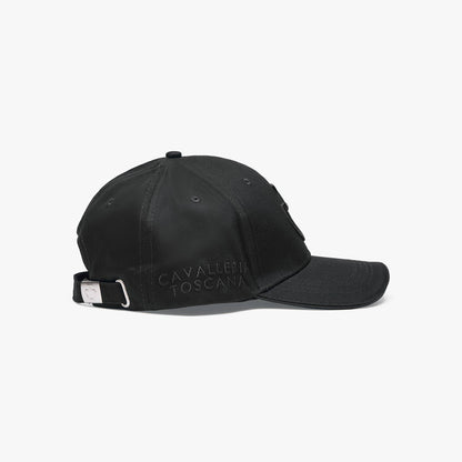 Black embroidered cap - Cavalleria Toscana