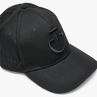 Black embroidered cap - Cavalleria Toscana