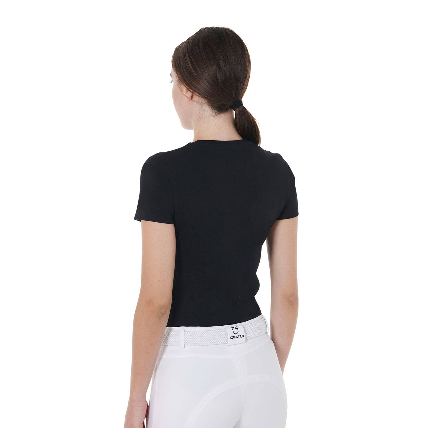 Slim fit printed holographic logo t-shirt - EQUESTRO