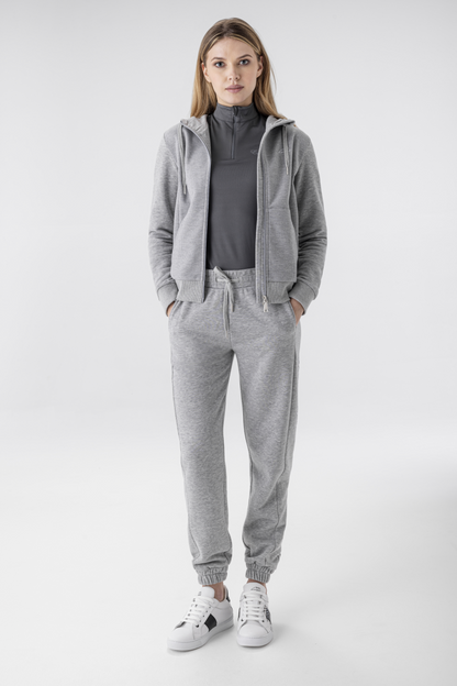 Esaste zipped hooded sweatshirt - EQUILINE