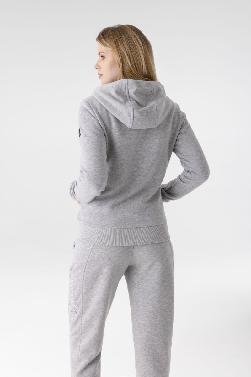 Esaste zipped hooded sweatshirt - EQUILINE