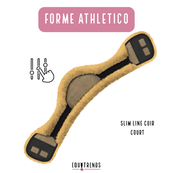 Fourreau de sangle court SLIM-LINE (cuir) PERSONNALISABLE - MATTES