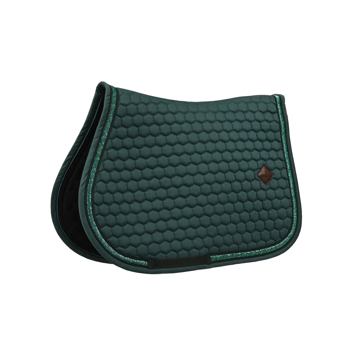 Tapis de selle Glitter Band MIXTE Vert - Kentucky