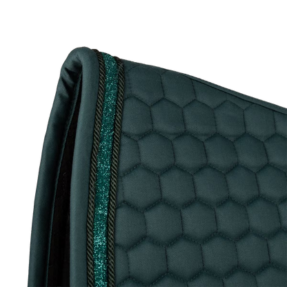 Tapis de selle Glitter Band Dressage Vert - Kentucky