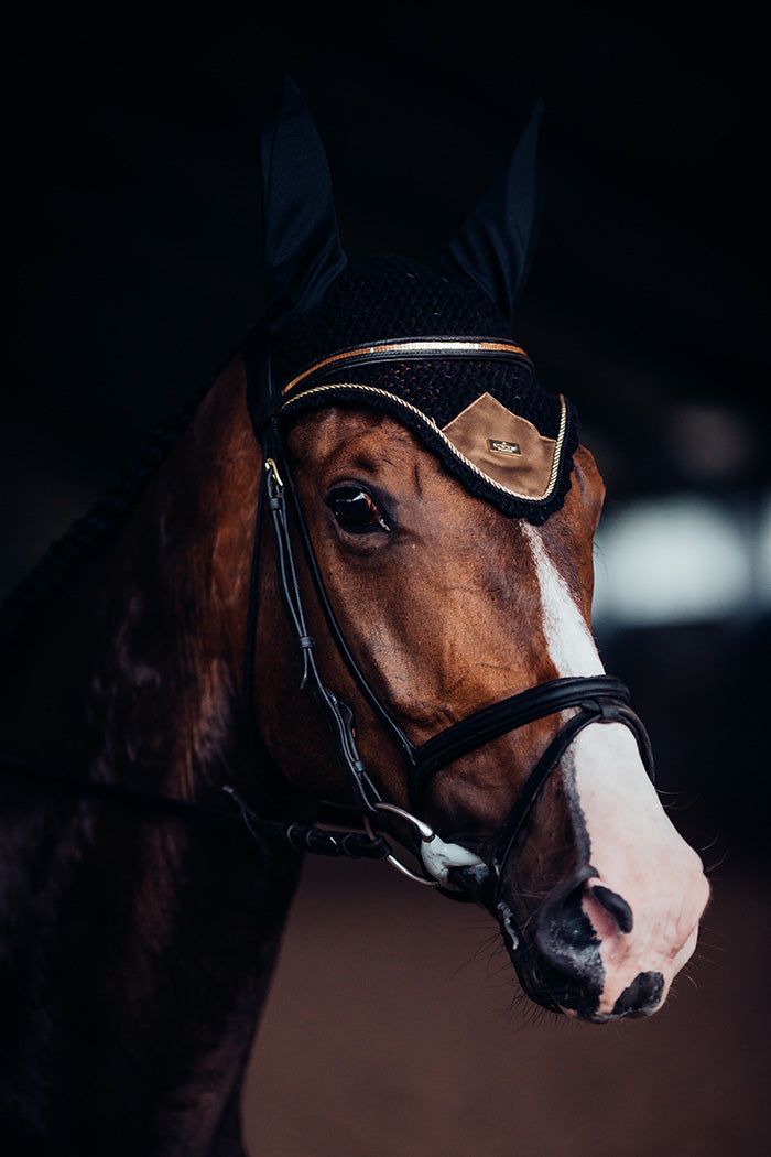 Bonnet anti-mouches Equestrian Stockholm - GOLDEN BRASS