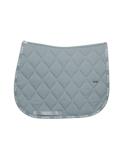 Tapis de selle LOVE Obstacle Bleu gris - GEM
