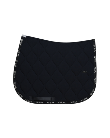 Tapis de selle LOVE Obstacle Bleu argent - GEM