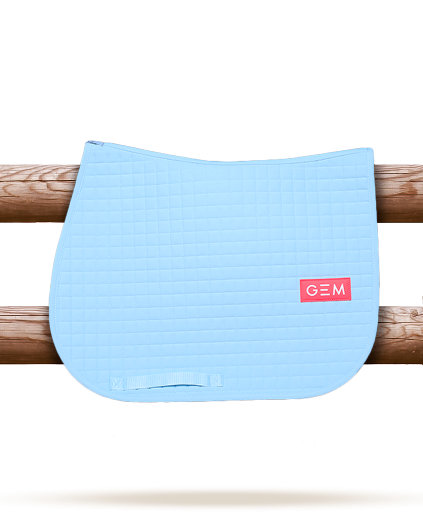 Tapis de selle Obstacle LEO Bleu ciel - GEM