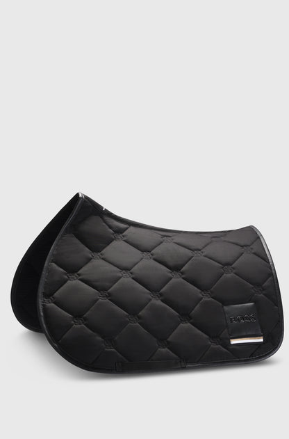 Tapis de selle Noir Solid Black Mixte - Boss Equestrian