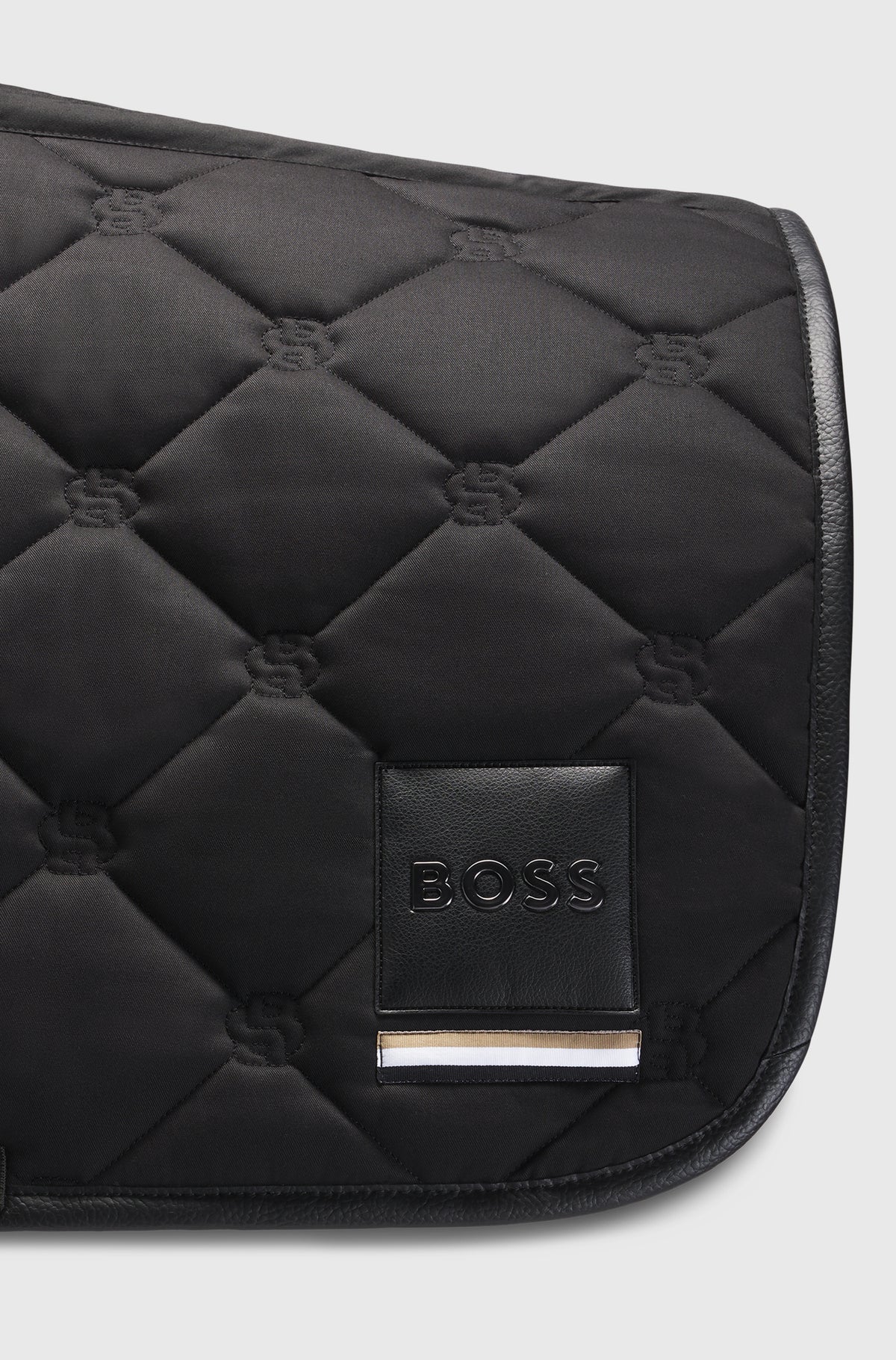 Tapis de selle Noir Solid Black Mixte - Boss Equestrian
