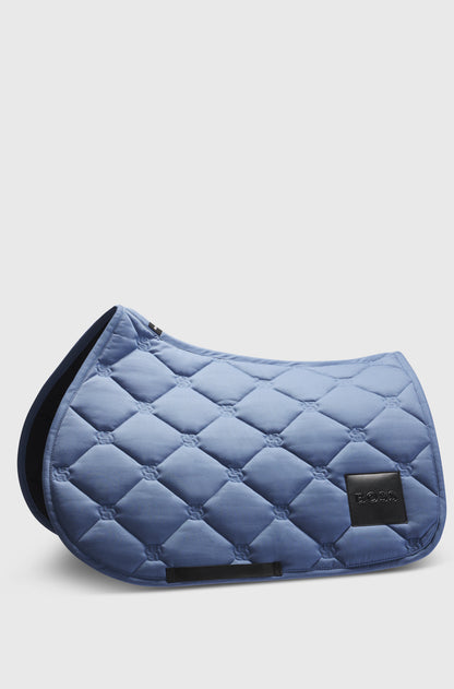 Tapis de selle Bleu Solid Blue Horizon Mixte - Boss Equestrian