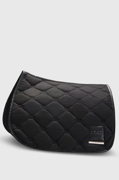 Tapis de selle Noir Solid Black Dressage - Boss Equestrian