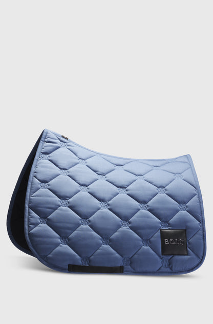 Tapis de selle Bleu Solid Blue Horizon Dressage - Boss Equestrian
